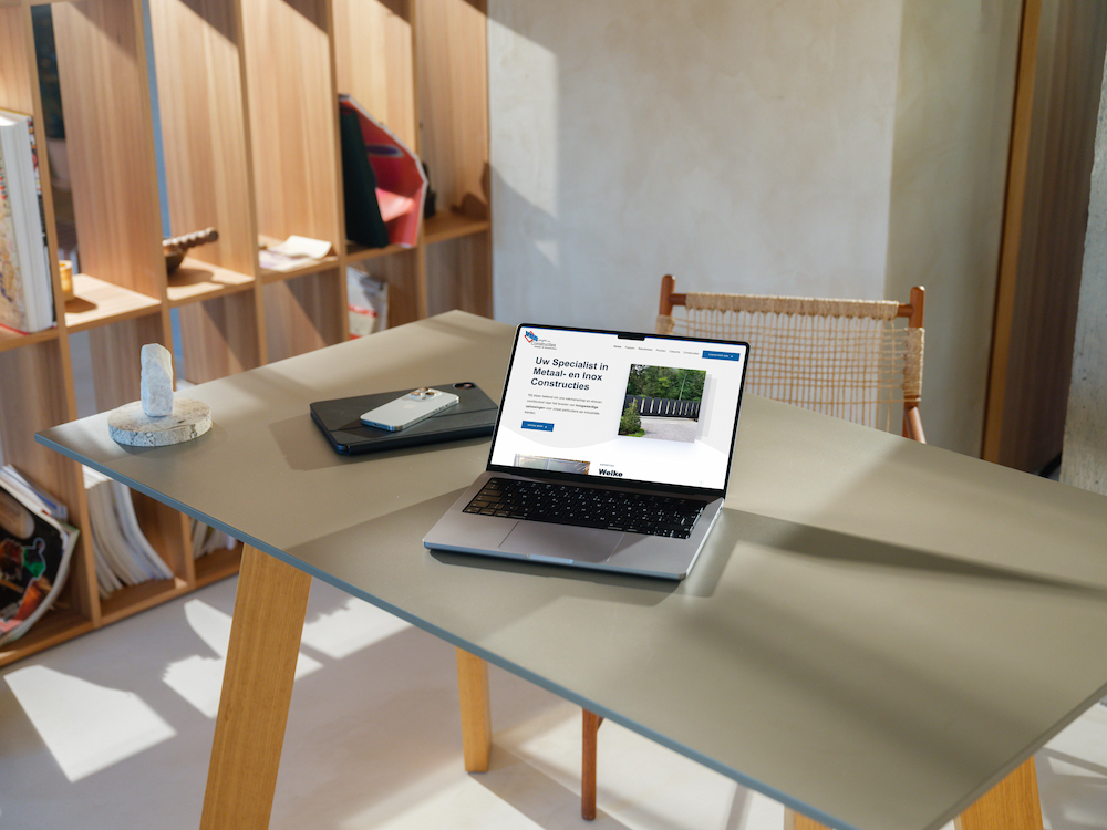 Website voor metaalspecialist Van der Borght Constructies - project door Justmade