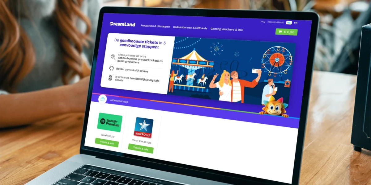 Voucherplatform voor pretparktickets: DreamLand - screenshot 2 van 2