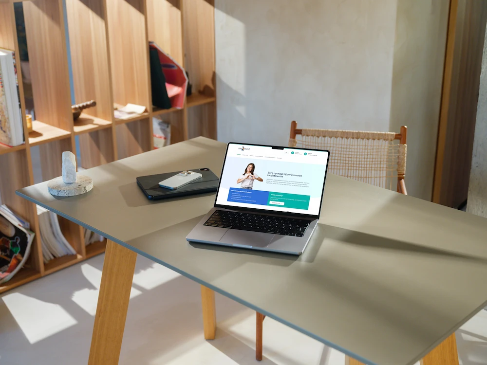 Website voor Sanomed: zorg op maat bij stoma en incontinentie - project door Justmade