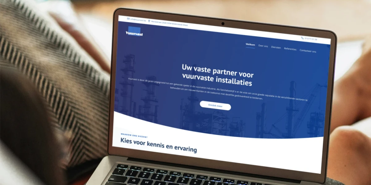 Nieuwe website voor Vuurvast: vuurvaste industrie - screenshot 2 van 2